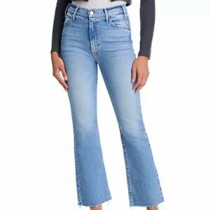 MOTHER Light Blue High-Rise Flare Jeans